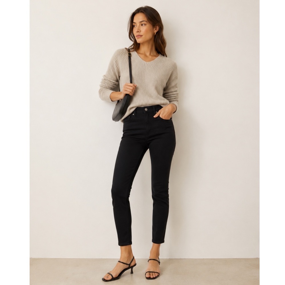 NWT Ted Baker Skinny Jeans Women 26 Alesias Black High‎ Rise Slim Fit Denim